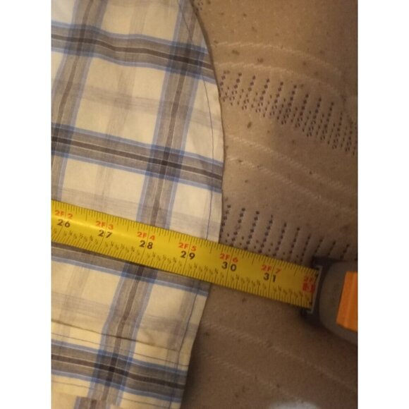 New Perry Ellis America men's long sleeve button White Blue Shirt Medium M NWT - Picture 12 of 12